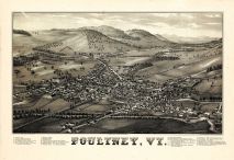 Poultney 1886c Bird's Eye View 24x34, Poultney 1886c Bird's Eye View